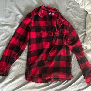 H&M Red and Black Flannel